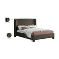 thumbnail image 2 of Meridian Furniture Penny Brown Boucle Fabric Queen Bed, 2 of 7