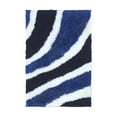 thumbnail image 1 of Waverling Modern Shag Hand Tufted Indoor Area Rug by Blue Nile Nills - 3' x 5', Blue, 1 of 4
