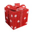 thumbnail image 3 of onlyliua Ofertas Del Día Por Tiempo Limitado Caja de Regalo En Adorno Navideño, Decoración de Ventana, Caja de Regalo En Copos de Nieve, 3 of 4