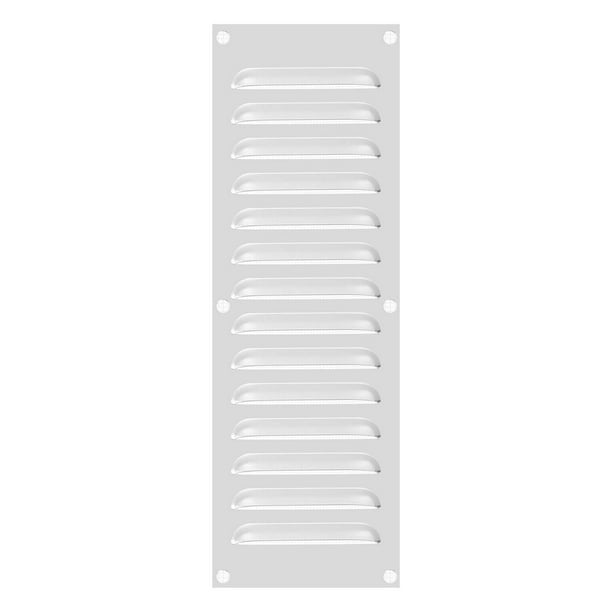 Cubierta de ventilación de aluminio Uxcell, rejilla de ventilación HVAC con louver, malla incorporada 12x4 pulgadas