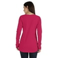 thumbnail image 4 of Inkmeso Tshirt With Buttons Jersey Tee Long Sleeve Top For Women, 4 of 8