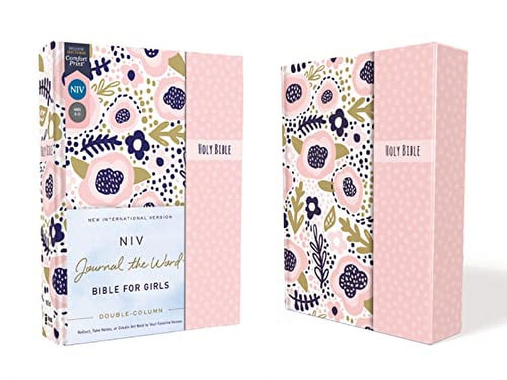 NIV Journal the Word Bible Niv, Journal the Word Bible for Girls, Double-Column, Hardcover, Pink, Magnetic Closure, Red Letter, Comfort Print: Refl, (Hardcover)