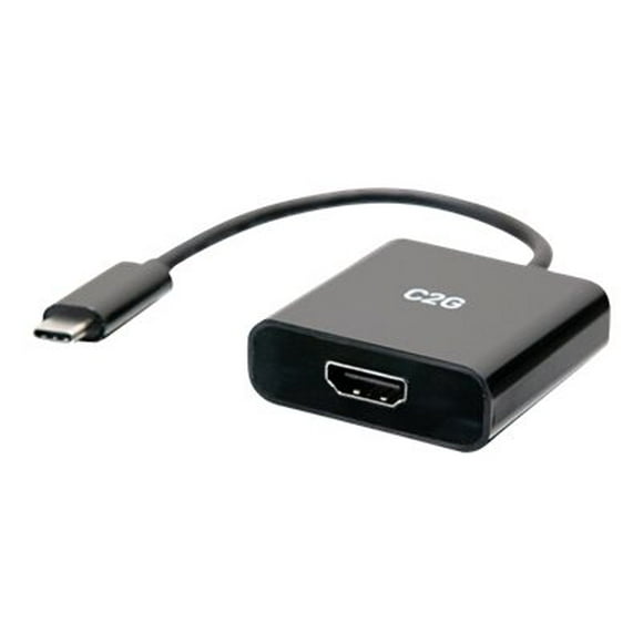 C2G 4K USB C to HDMI Adapter - 4K 60Hz - Adapter - 24 pin USB-C male to HDMI female - black - 4K support