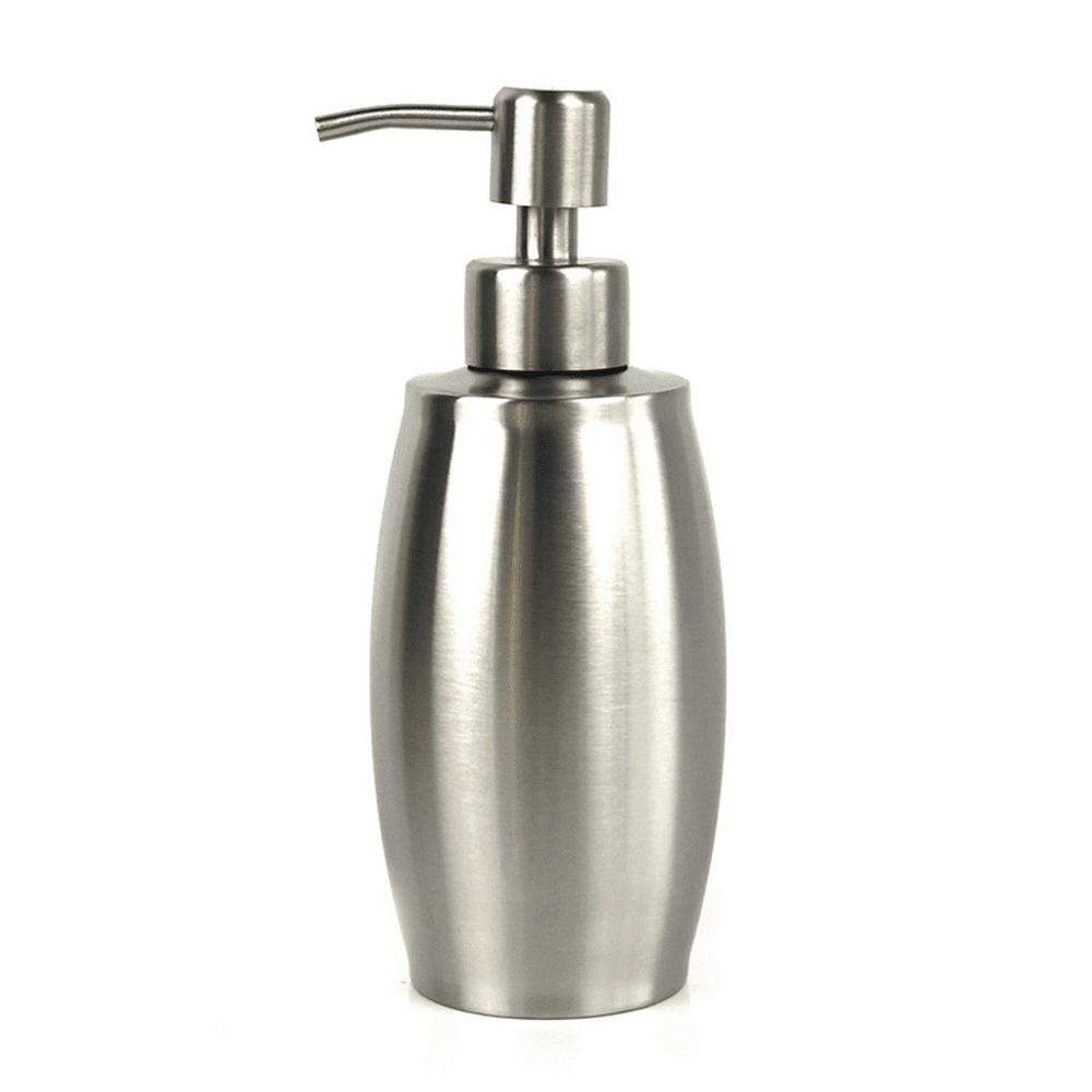 350ml Stainless Steel Hand Soap & Lotion Pump Dispenser Liquid Shampoo