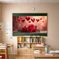 thumbnail image 6 of LUUFILx Hanging Heart Rose Banner Background Backdrop Red Decorations Valentine's Day Party Props Wedding Romantic Decors Photography Supplies, 6 of 8