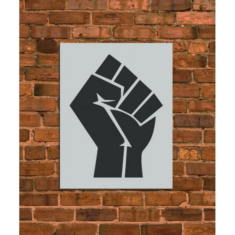 Black Lives Matter Fist Stencil - Walmart.com black-lives-matter-fist-stencil-walmart-com