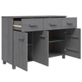 thumbnail image 4 of Sideboard HAMAR Dark Gray 44.5"x15.7"x31.5" Solid Wood Pine, 4 of 10