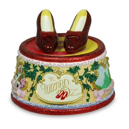 - Wizard Of Oz Ruby Slippers Animated Musical Resin Figurine w/ Clicking Heels