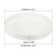 thumbnail image 2 of Unique Bargains 160mm ID PVC Pipe End Cap Fitting, 10 Pcs Furniture Grade Plug Coupling, White, 2 of 5