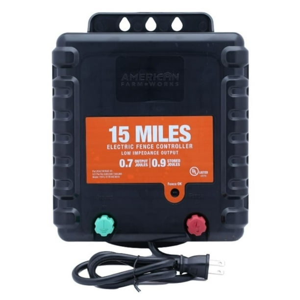 American FarmWorks EAC15MNAFW 15Mile Low Impedance Electric Fence