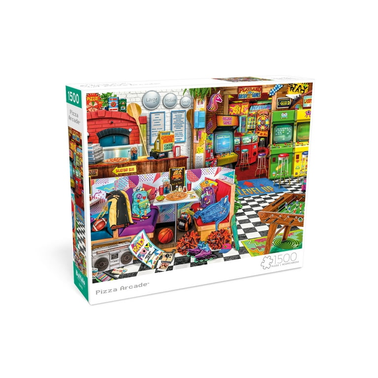 Buffalo Games Pizza Arcade 1500-Piece Interlocking Jigsaw