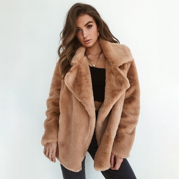 Women S Fashion Winter Coats Faux, Are Fake Fur Coats Warm