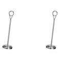thumbnail image 1 of Baohd Contemporary Table Number Holder Photo Stand for Trendy Hotel Settings Silvery 25cm 2Set, 1 of 6