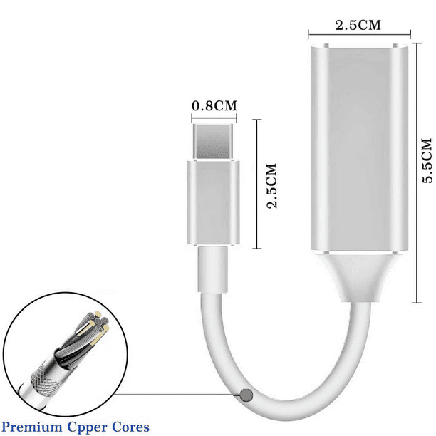 Adaptateur USB-C vers HDMI (4K / 30hz), VGA, USB 3.0 A et USB C par Douxe ©