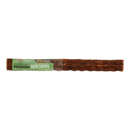 UPC: 0853994001337 | Etta Says – Crunchy Deer Chews – fully wrapped 7 inch