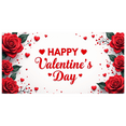 thumbnail image 2 of LUUFILx Valentine's Day Romantic Backdrop Roses Chocolate Hearts Banner Event Decorations Party Supplies Photography Props Celebration Background, 2 of 8