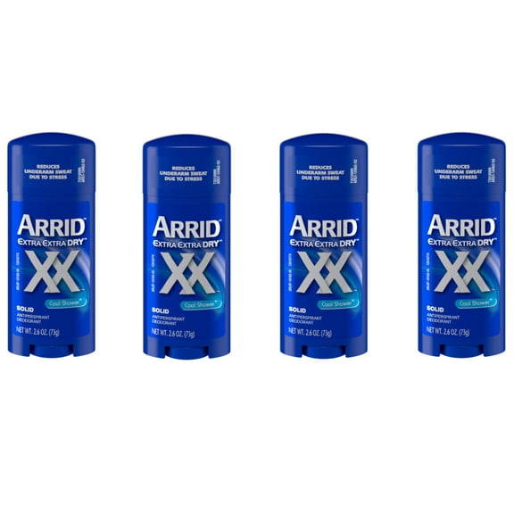 ARRID XX Solid Cool Shower Antiperspirant Deodorant, 2.6OZ - Pack of 4