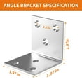 thumbnail image 2 of Soporte angular REDOVANT de acero inoxidable 2x2x2 40 piezas, 2 of 6