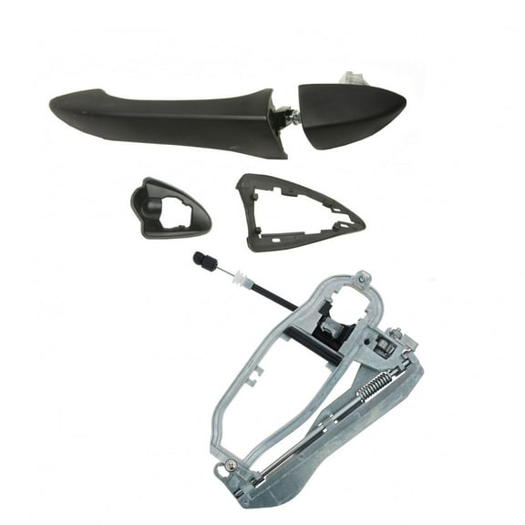 TRQ Front Outside Exterior Door Handle & Carrier Passenger Side R for 00-06 X5 DHA40246