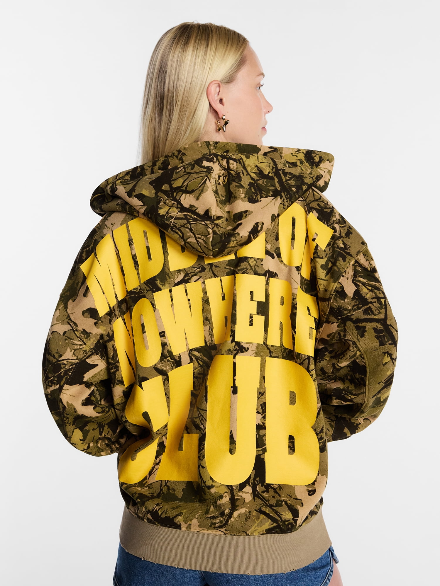 Kacey Lee Women's Middle of Nowhere Fleece Zip Up Hoodie with Long Sleeves, Sizes XS-XXL