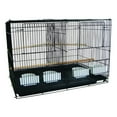 thumbnail image 2 of Yml 1 By 2" Bar Spacing Small Breeding Cages With Divider, White, 2 of 3