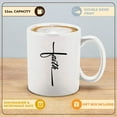 thumbnail image 2 of Shop4Ever Faith Cross Ceramic Coffee Mug Tea Cup Jesus Mug (11oz.), 2 of 5