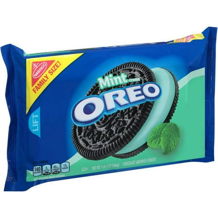 - (3 Pack) Nabisco Mint Creme Oreo Chocolate Sandwich Cookies, 20 oz