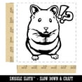 thumbnail image 2 of Shocked Syrian Teddy Bear Hamster Self-Inking Rubber Stamp Ink Stamper - Red Ink - Large 1-1/2 Inch, 2 of 7