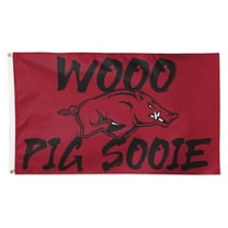 WinCraft Arkansas Razorbacks 3' x 5' Single-Sided Deluxe Team Slogan Flag