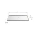 thumbnail image 7 of Kohler 9396-NY 36 x 36 in. Archer Alcove Shower Center Base Drain - Dune, 7 of 7