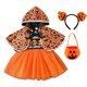 thumbnail image 1 of Disfraz de Halloween para niñas, conjunto de ropa, diadema, bolsa de calabaza, 2023, 1 of 4
