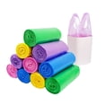 thumbnail image 1 of Bolsa de basura BAIYEUSO de 4 galones/15 L de grosor con asa, 200 unidades, 1 of 6