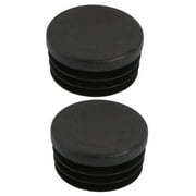 2Pcs Chair Table Leg Plastic Cap Ribbed Round Tube Insert Fit 30mm Diameter Hole