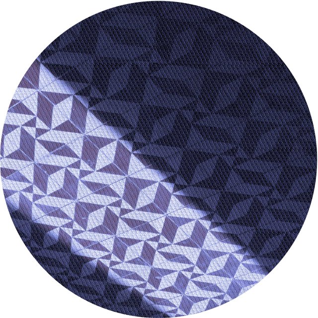 Ahgly Company Tapis Rond Lavable en Machine Intérieur Transitionnel Violet Pervenche, 7 Pieds Rond