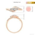 thumbnail image 5 of Angara Natural Diamond Three Stone Engagement Ring in 14K Rose Gold for Women - April Birthstone Jewelry | Round Diamond Ring (Ring Size - 4), 5 of 9