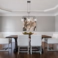 thumbnail image 3 of LNC Modern Farmhouse Black 3-Light Linear Chandelier with Glass Shade,25-in L, 3 of 9
