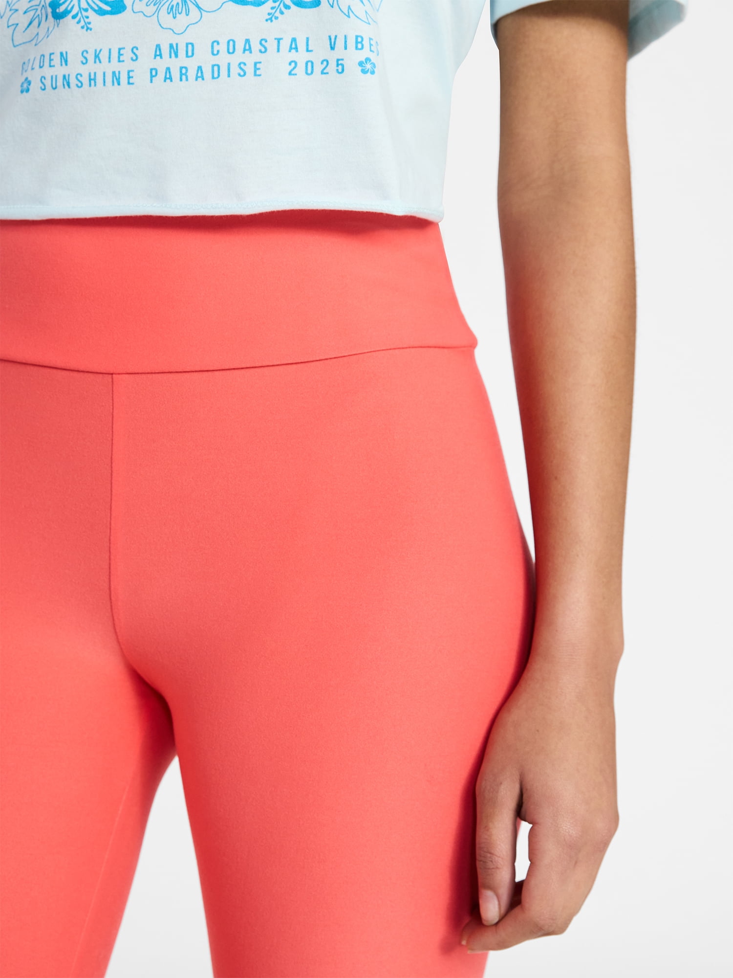 No Boundaries Super Soft Core Ankle Leggings, 27.5'' Inseam, Women's and Women's Plus XXS-4X