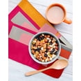 thumbnail image 3 of Pink Orange Kitchen Dish Towels for Drying Dishes Set of 2, Geometric Modern Abstract Oil Painting Waffle Weave Microfiber Hand Tea Bathroom Towels Quick Dry & Absorbent Towel 12x12, 3 of 7