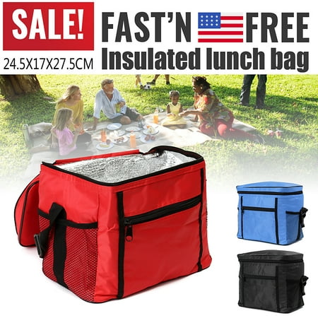 Hot sale!! Oxford Fabric Thermal Cooler Waterproof Insulated Portable Picnic Travel Lunch Ice Food Bag Family Camping Travel or Food Delivery and Takeaway Takeout Box 3