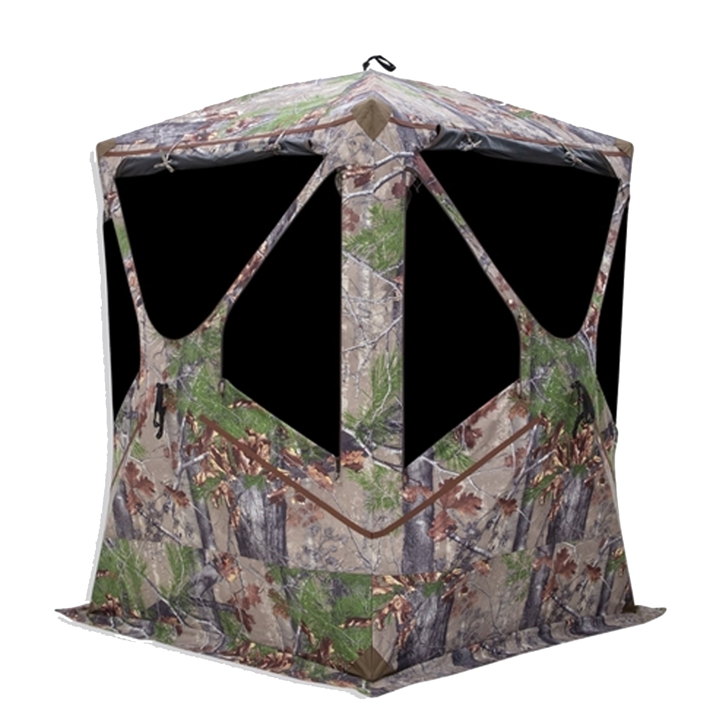 Barronett Blockout 300 Pop Up 3 Person Hunting Ground Blind Tent, Backwoods Camo