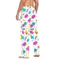 thumbnail image 3 of FORMRS Mens Pajama Pants with Pockets Sleepwear Lounge Bottoms Sizes S-2XL, Purple Abstract Shapes, 3 of 7