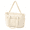 Beige, variant on Quilted Puffer Tote Bag for Women 15.6 in Laptop Compartment Work Travel Tote with Trolley Sleeve Black
