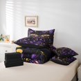 thumbnail image 6 of jejeloiu Gold Purple Moth 7-Piece Twin Bedding Sets,Rustic Plants Leaf Bedding Comforter Set,Modern Aesthetic Art Sheet Sets For Teens,Breathable Home Decor Reversible, 6 of 8
