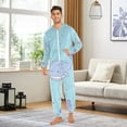thumbnail image 5 of Simple Line Whale Adult Unisex Onesie Pajamas Slim Fit One Piece Suit Pjs Sleepwear Pajama Jumpsuit, 5 of 8