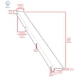 thumbnail image 2 of CKP #3306 Visions Collection 20 in. (508mm) Back Mount Finger Edge Pull, Brushed Nickel, 2 of 5