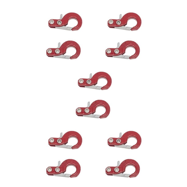 Vogacara Paquete de 2 ganchos para remolque, escala 1/10, instalación práctica, firmeza, suministros RC, accesorios mejorados, enganche de Type2 NO2