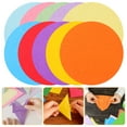 Phlegsive Circle Origami Cardstock for Kids DIY Folding Craft