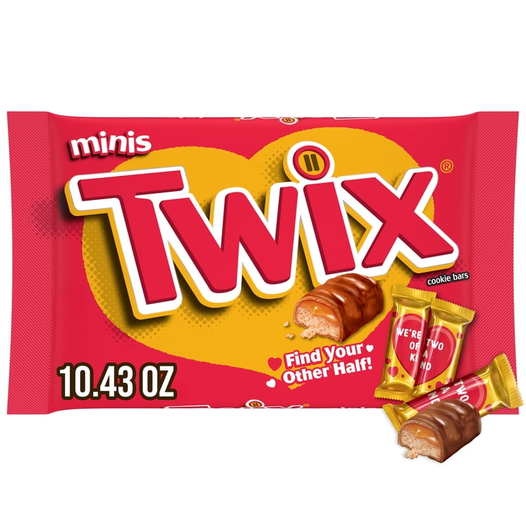 2 pack) Twix Mates Chocolate Valentine's Day Candy Bars - 10.43 oz