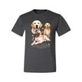thumbnail image 2 of If It's Not a Golden Retriever It's Just a Dog Gift | Mens Dog Lover Graphic T-Shirt, Heather Black, Large, 2 of 3