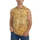 thumbnail image 1 of Fotbe Old Vintage Map Of Sea Men's Camiseta sin Mangas Estampada para Hombres, Playera Casual para Gimnasio, Entrenamiento, Playa-Large, 1 of 7
